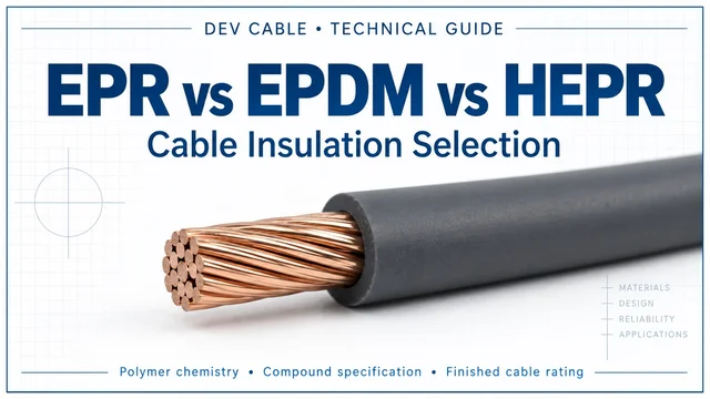 EPR vs EPDM vs HEPR Cable Insulation: Properties, Temperature Ratings & Applications