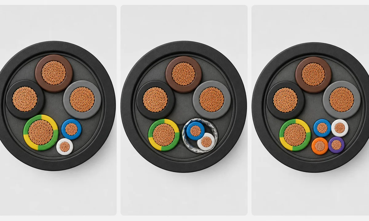 Configuration Examples — Submersible Pump Cable with Control Cores