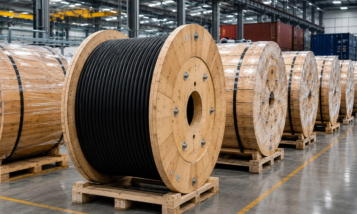 Warehouse View — TC-ER Cable for Industrial Tray and Exposed Run Applications