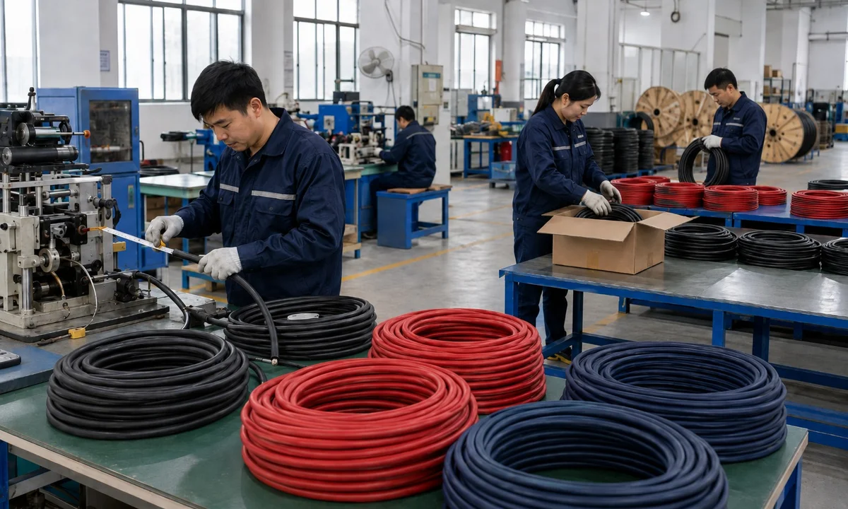 Warehouse View — Custom Welding Cable